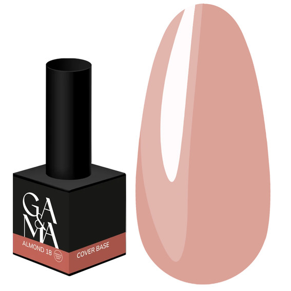 GA&amp;MA Cover Hybrid Base №018 Amandel 15 ml (enkellaagsformule) (7700096) - Фото №1