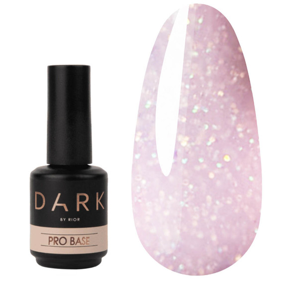 Base DARK Pro Base Opal 5 pink with shimmer, 15 ml - Фото №2