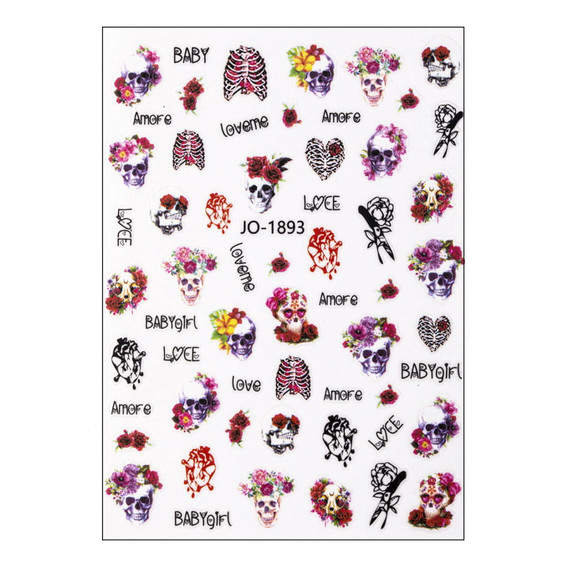 Nagelstickers dun zelfklevend halloween JO-1893 - Фото №1