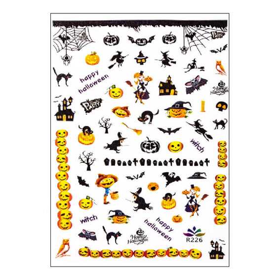 Nagelstickers dun zelfklevend Halloween R226 - Фото №1