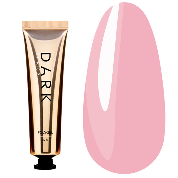 Acryl nagelgel DONKER PolyGel 02 roze 30 ml (in een tube) - Фото №1