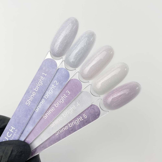 Touch Builder Gel Shine Bright 04 milky with shimmer 15 ml - Фото №3