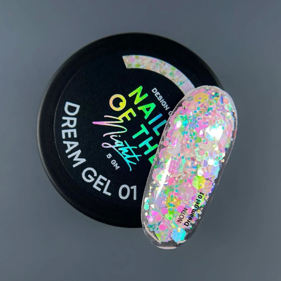 Гель NAILSOFTHENIGHT Dream gel 01 нежно-розовый 5 г - Фото №4