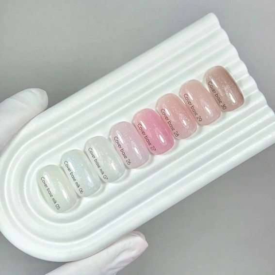 Nagelbase NAILSOFTHEDAY Cover NEW Formula 27 rosa mit Silberschimmer 10 ml - Фото №2