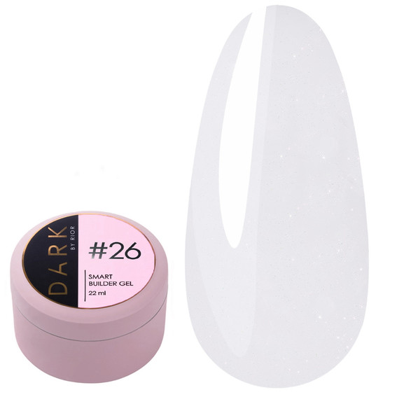 Gel für Erweiterungen Dark Smart Builder Gel 26 22 ml - Фото №1