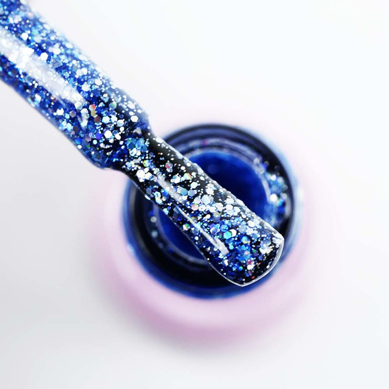Gellack Toki-Toki Disco Nr. 002 blau mit Glitzer 5 ml - Фото №2