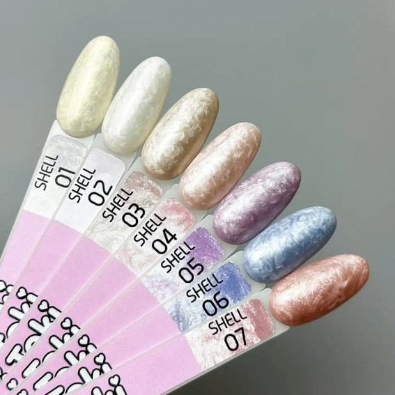 Hybride nagellak Toki-Toki Shell SH04 parelbeige 5 ml - Фото №4