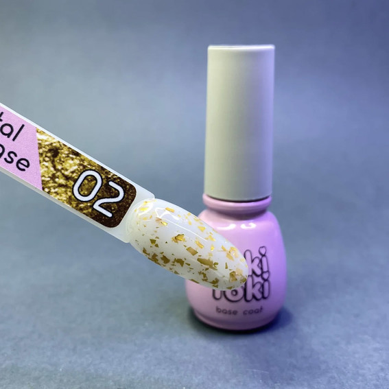 Toki-Toki Hybride base 002 wit met goud potal 5 ml - Фото №3