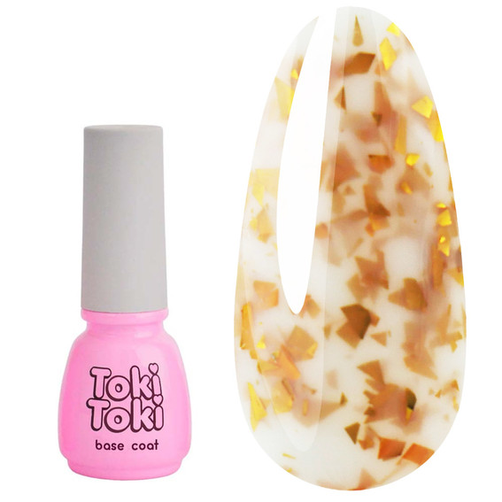 Toki-Toki Hybride base 002 wit met goud potal 5 ml - Фото №1