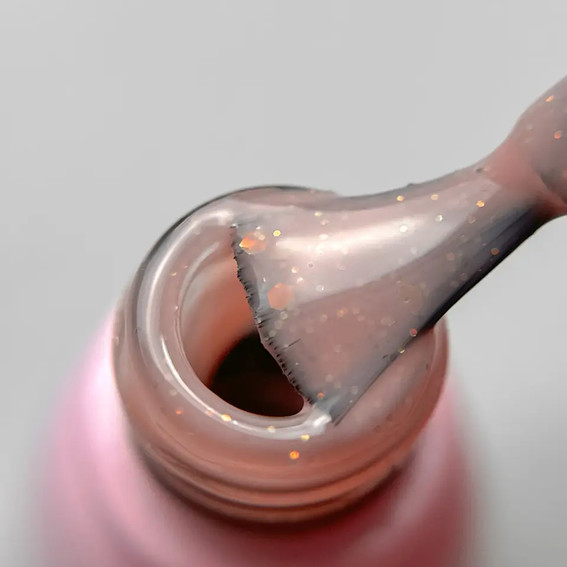 Gellack Toki-Toki Fairytale FT04 beige-rosa mit holografischem Glitzer 5 ml - Фото №2