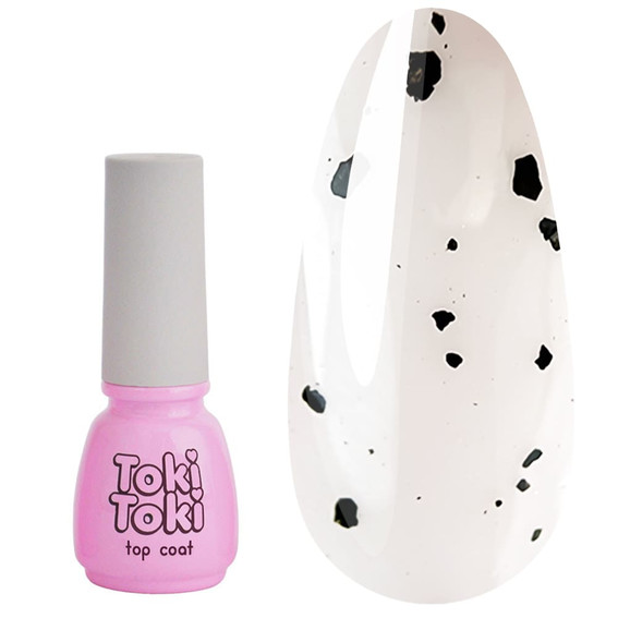 Toki-Toki Gloss Eggshel Top No wipe 5 ml - Фото №1