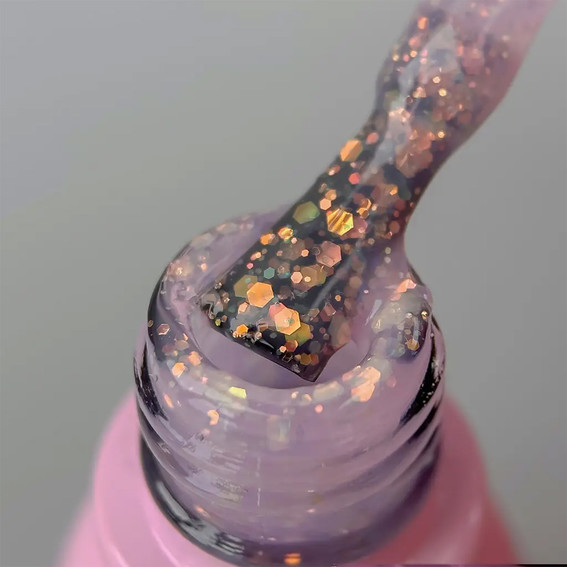Gellack Toki-Toki Unicorn UN05 durchscheinend lila mit Glitzer 5 ml - Фото №2