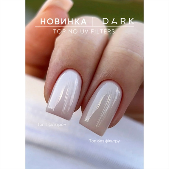 DARK No UV Filters hybride top coat zonder plaklaag en UV filters 15 ml - Фото №4
