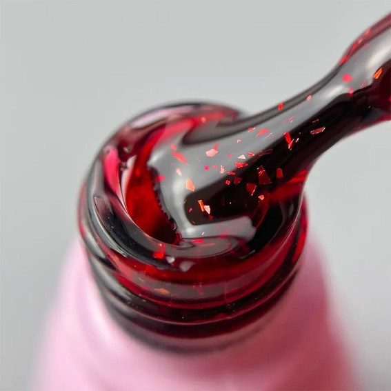 Toki-Toki Glaze Base GL07 rood met goud potal 5 ml - Фото №2