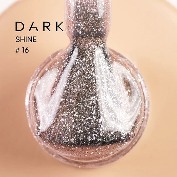 DARK PRO base Shine 16 roze-beige met glans 15 ml - Фото №2