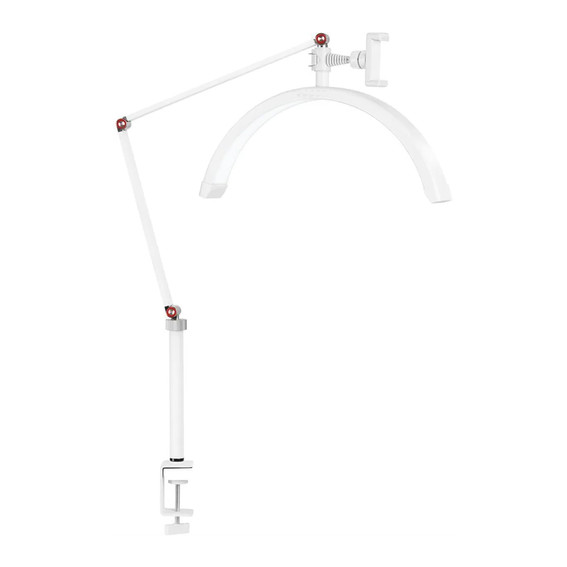 Halbmondlampe MASTER mit Klemme schattenfrei LED 400*200*40 mm 20W weiß - Фото №1