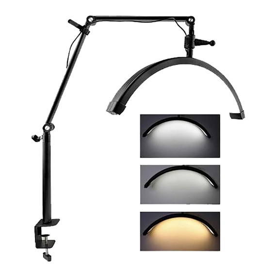 Halbmondlampe MASTER mit Klemme schattenlos LED 400*200*40 mm 20W schwarz - Фото №1