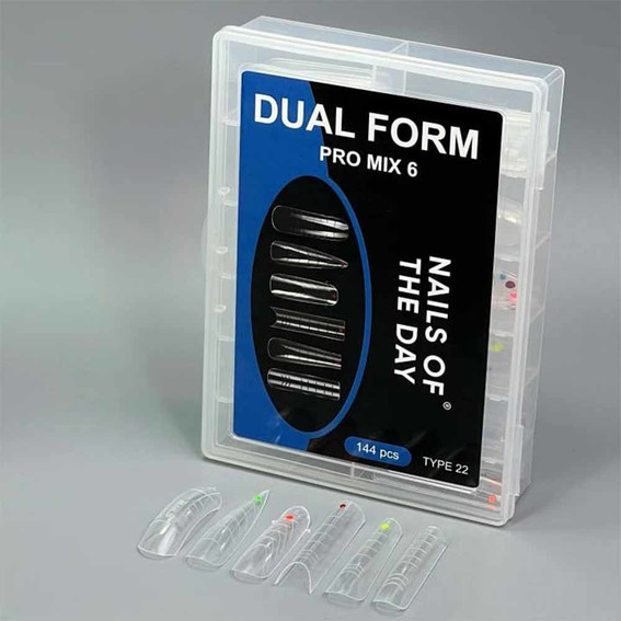 Top-Formen NAILSOFTHEDAY Dual Form Pro Mix 6 (Typ 22) 144 Stück - Фото №2
