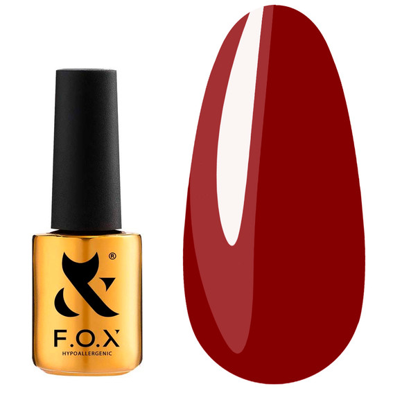 Gellack F.O.X Lipstick Collection 008 Rot mit Kirschton 7 ml (LC - 08) - Фото №1