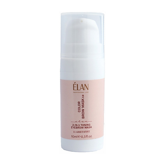 Toning mask ELAN COLOR BROW MASK 2.0 for eyebrows 2-in-1 11 AMETHYST 10 ml - Фото №1