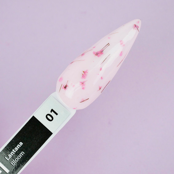 Gellack TUFI profi PREMIUM Bloom №01 mit getrockneten Wandelröschenblüten 5ml (0295301) - Фото №4