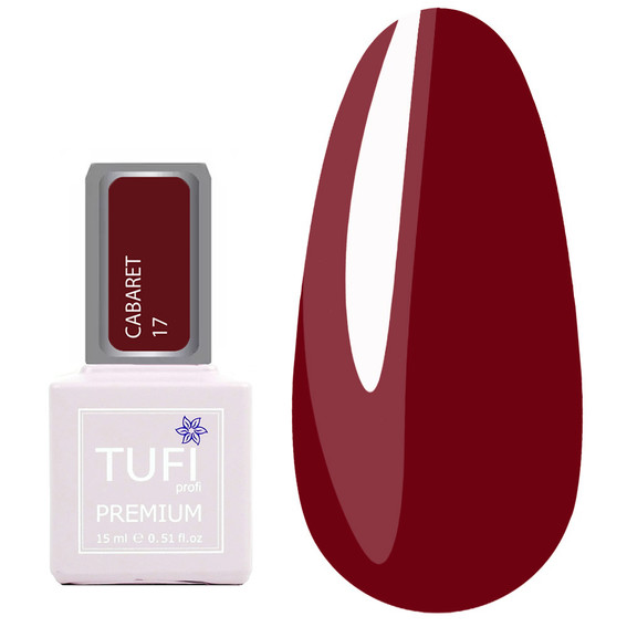 Gellak TUFI profi CABARET 17 Wijn 15 ml (0321350) - Фото №1