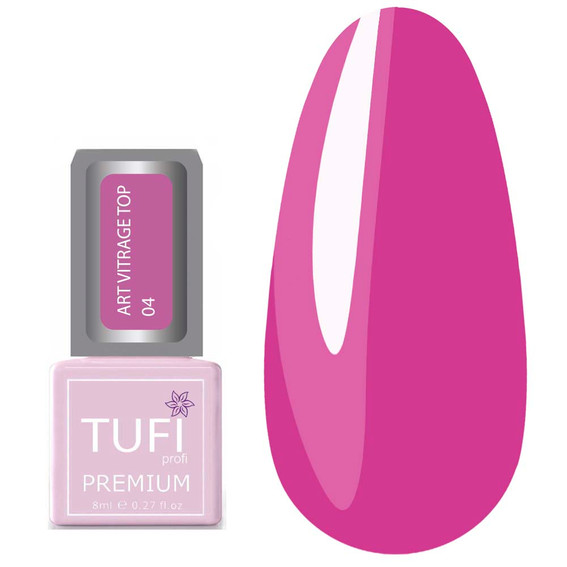 Top TUFI profi ART VITRAGE TOP 04 Fuchsia 8 ml (0322212) - Фото №1