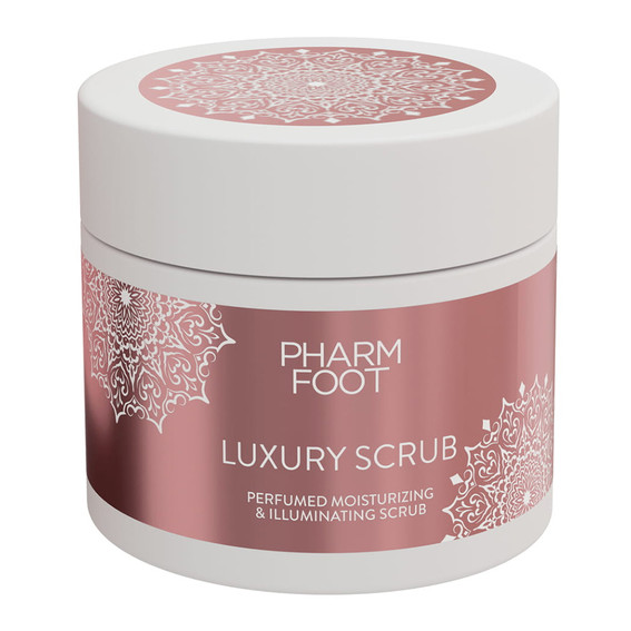Parfümiertes, feuchtigkeitsspendendes und aufhellendes Peeling PHARM FOOT Luxury Scrub 200 g - Фото №1
