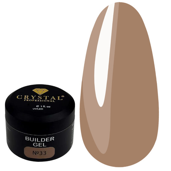 Crystal Builder Gel #33 Cappuccino 15 ml - Фото №1