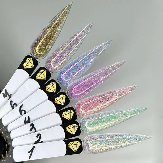 Crystal Builder Gel Chameleon Nr. 1 türkis-goldenes Chamäleon-Gel zur Verlängerung 15 ml - Фото №2
