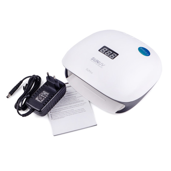 Лампа для маникюра UV/LED SUNUV SUN 4S 48 Вт бело-чёрная (с кварцевыми диодами, оригинал) - Фото №4