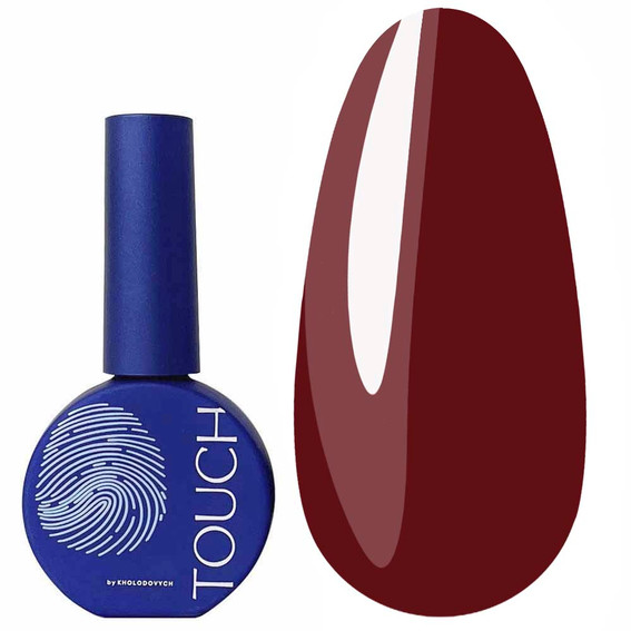 Gellak Touch Solo Gel Polish 12 eenfase 3in1 bordeauxrood 9 ml - Фото №1