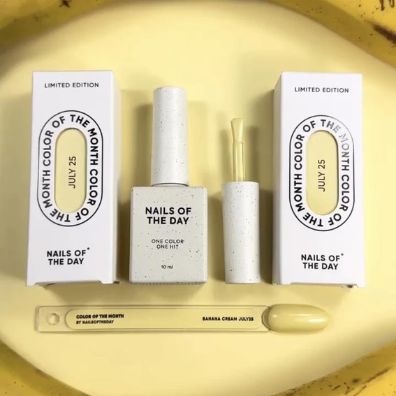 Gellak NAILSOFTHEDAY Color of the month July 2025 Banana Cream 10 ml - Фото №8
