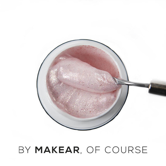 Гель для наращивания MAKEAR Gel&Go GG20 Glitter Milky 50 мл - Фото №2