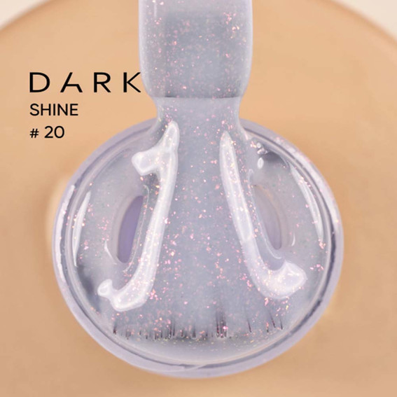 База DARK PRO base Shine 20 фиолетовый с розовым шиммером 15 мл - Фото №2