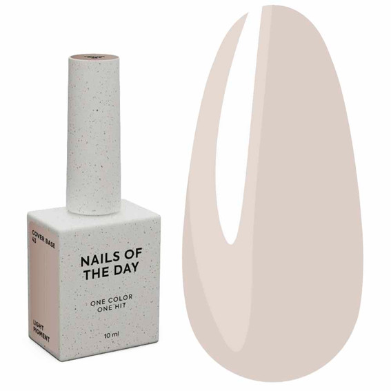 NAILSOFTHEDAY Cover Base NEW Formule №43 doorschijnend beige 10 ml - Фото №1