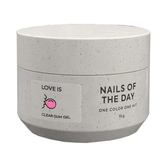 Gel kauwgom NAILSOFTHEDAY Love is Clear 15 g - Фото №1