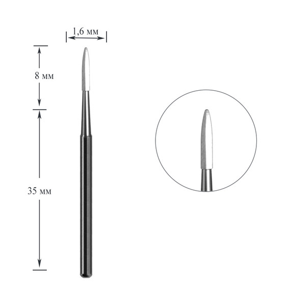 NAILSOFTHEDAY Carbide Cutter Cleaner 1,6 x 8 mm