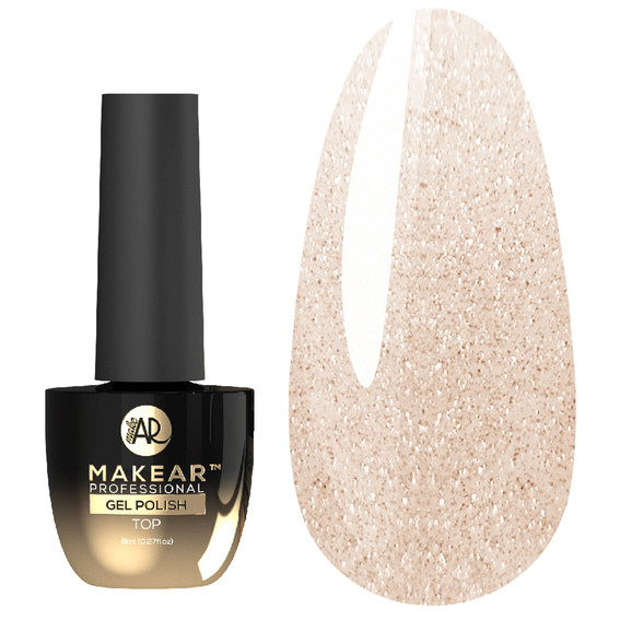 MakeAR Top Cat Eye Gold without sticky layer 8 ml - Фото №1