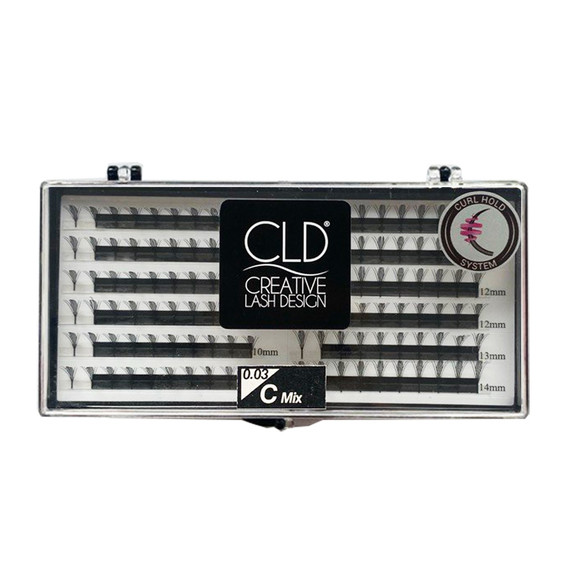 Zijden wimpers CLD Anime Wings Mix C (T:0,03mm/L:8-14mm)