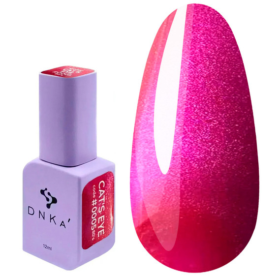 Gellak DNKa Cat Eye 80's 0005 fuchsia 12 ml - Фото №1