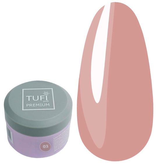 Gel for extension TUFI profi Builder Gel UV/LED 03 Sunset 5 ml (0324535) - Фото №1