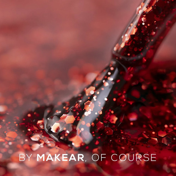 MAKEAR S62 Roter Glitzer-Gel-Nagellack, 8 ml - Фото №2