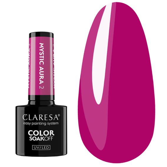 Gellak Claresa MYSTIC AURA 2 fuchsia 5 g - Фото №1