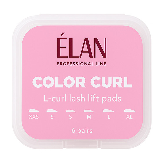 Elan siliconenrollers voor het lamineren van wimpers Color Curl L-krul