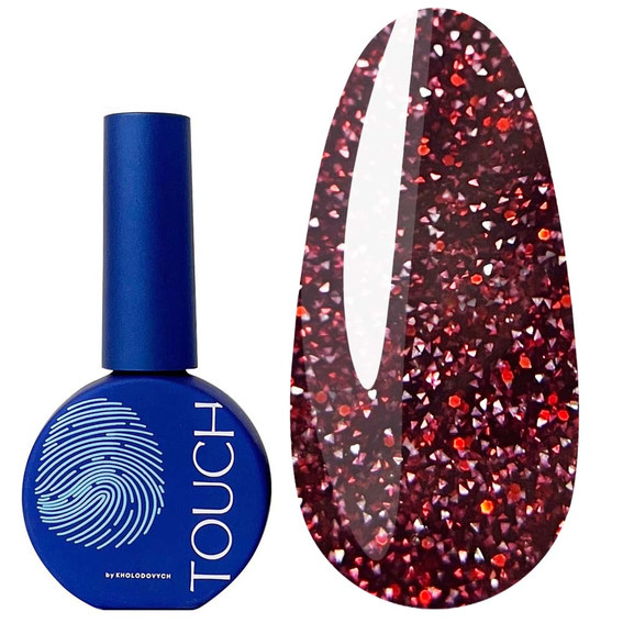 Touch Space Gel-Nagellack, 08 Burgundy Reflective, 9 ml - Фото №1