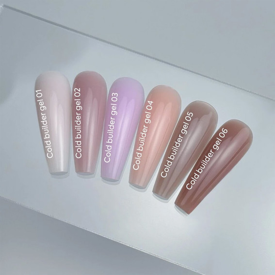 Gel for extension NAILSOFTHEDAY Cold Builder gel 04 peachy pink 15 ml - Фото №3