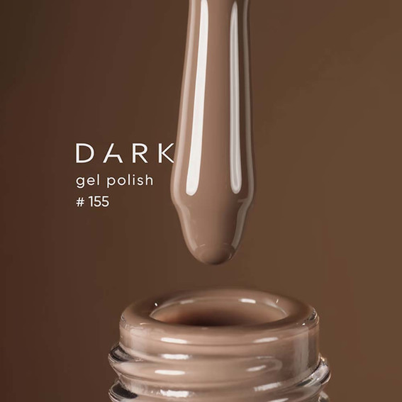 Gellack DARK 155 Kaffee mit Milch 10 ml - Фото №2