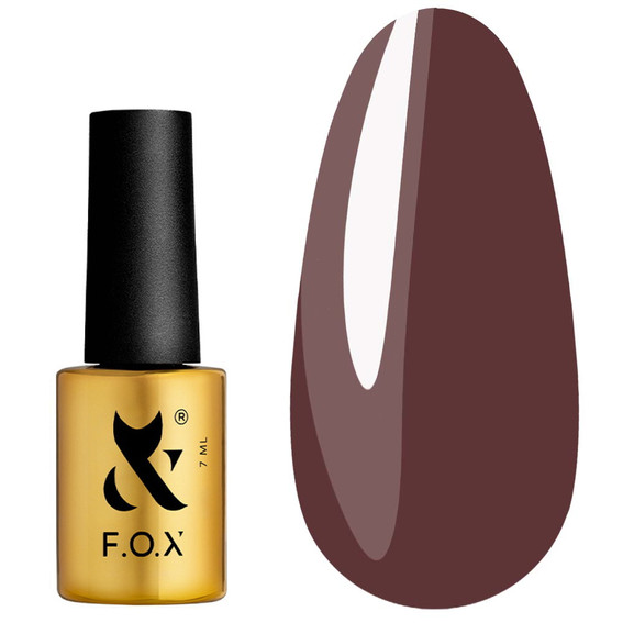 F.O.X Mocha Mousse 108 Classic Chocolate Gel-Nagellack, 7 ml - Фото №1