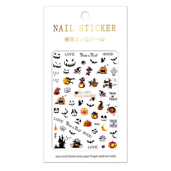 Nail stickers GNBLab halloween R231 - Фото №3